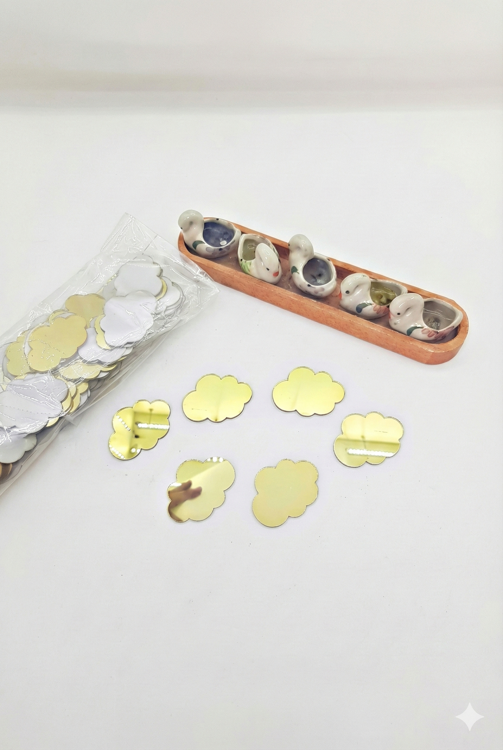 Pleksi Bulut Dekoru Gold 3 Cm 100 Adet